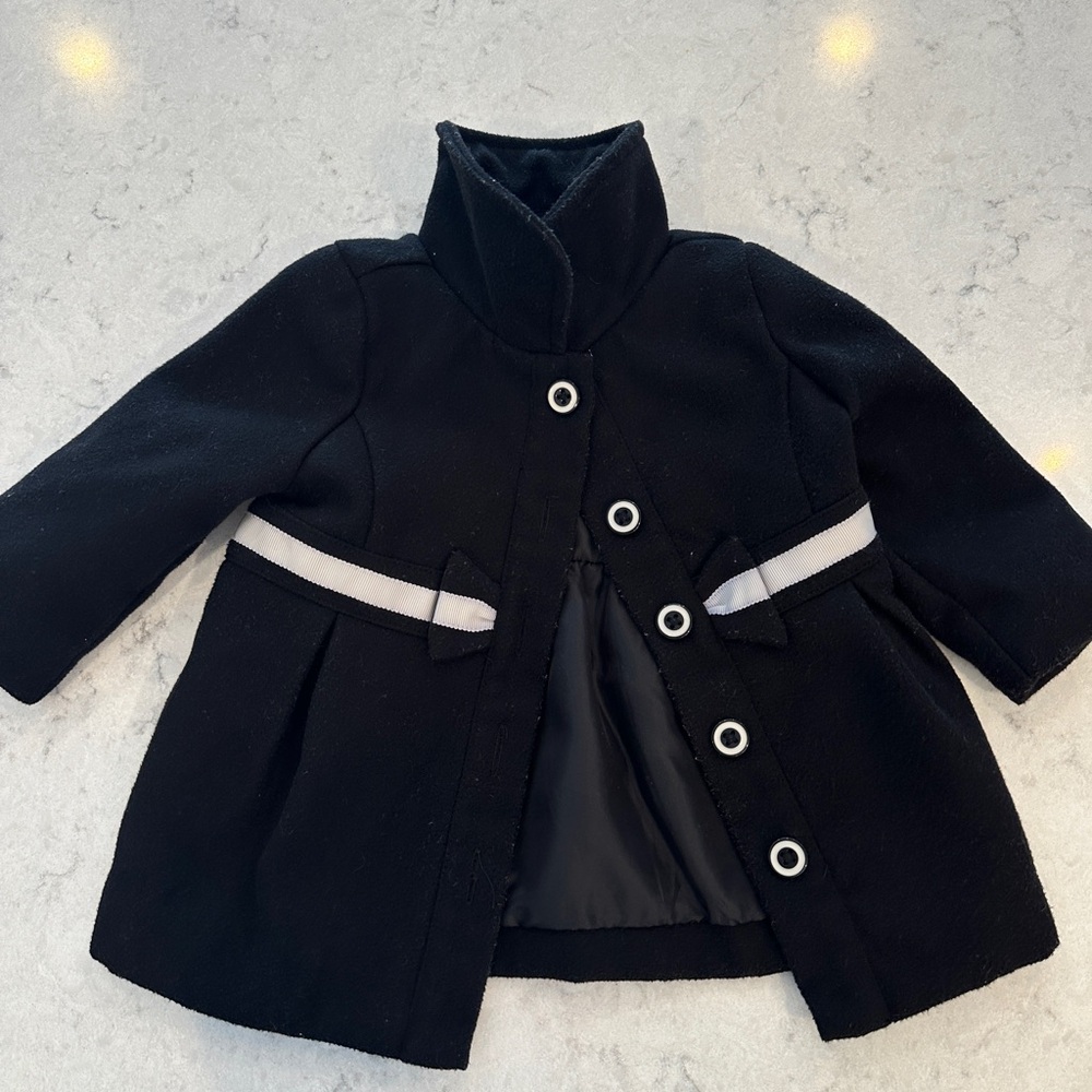 Black 6-12 month peacoat